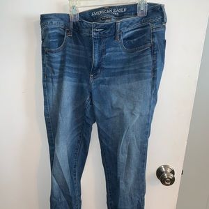 American eagle jeans worn